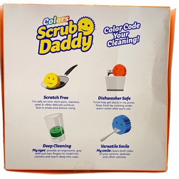 Scrub Daddy‎ 4 Pack Gift Box Multi-Colored Sponges - Picture 2 of 4